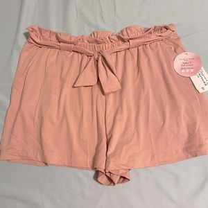 Pink Flowy Shorts